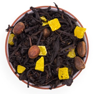 Чай черный ароматизированный "Липовый мед с кедровыми орешками"